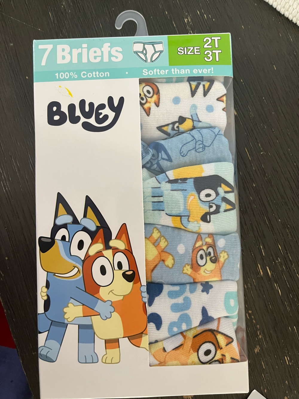 Bluey boys Cotton Briefs 7-Pack - Blue & Orange Designs